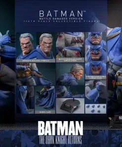 Batman: The Dark Knight Returns Batman (Battle Damaged Version) 1/6th Scale Collectible Figure - Image 13