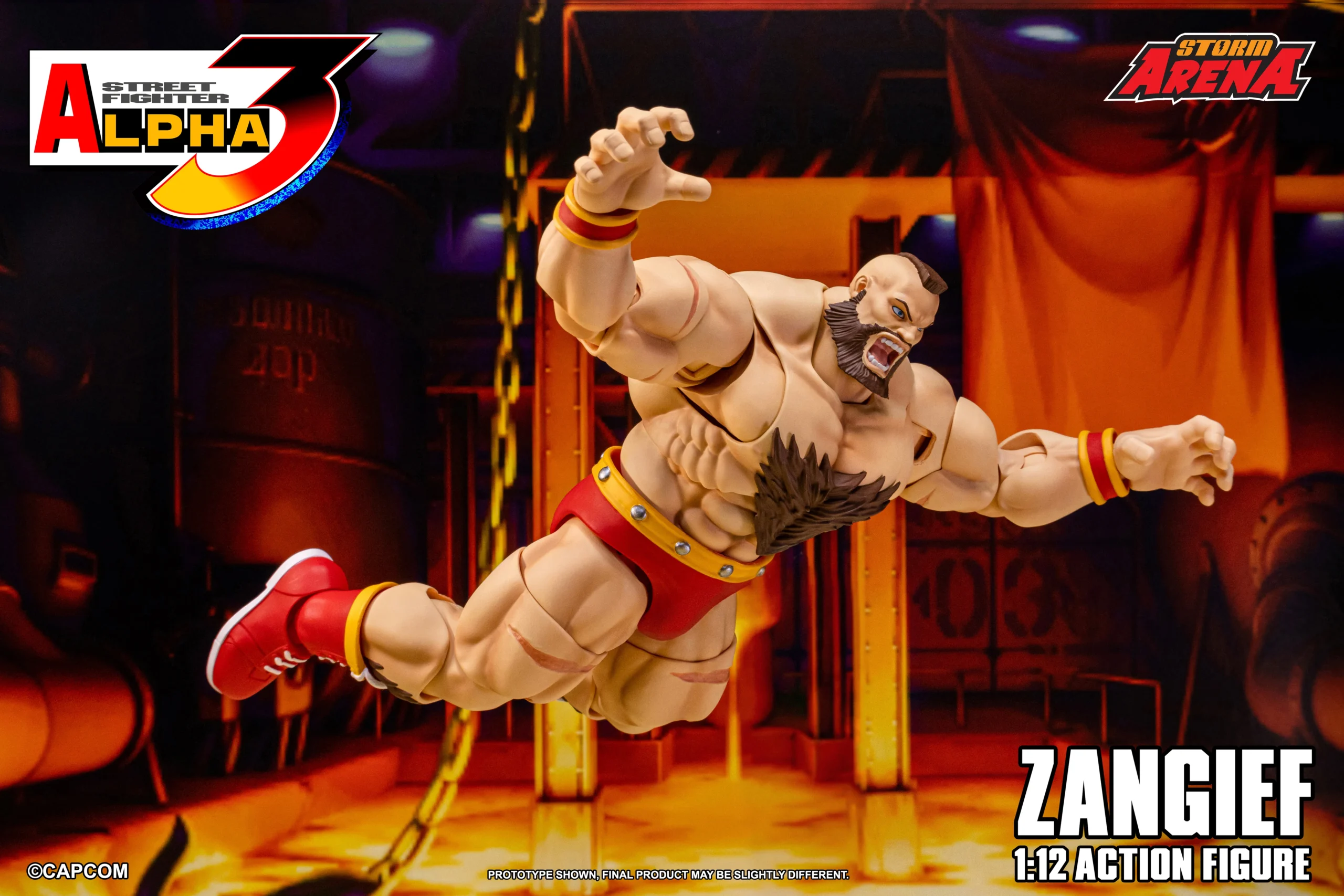 Street Fighter Alpha 3 Storm Arena Zangief 1/12 Scale Action Figure - Image 10