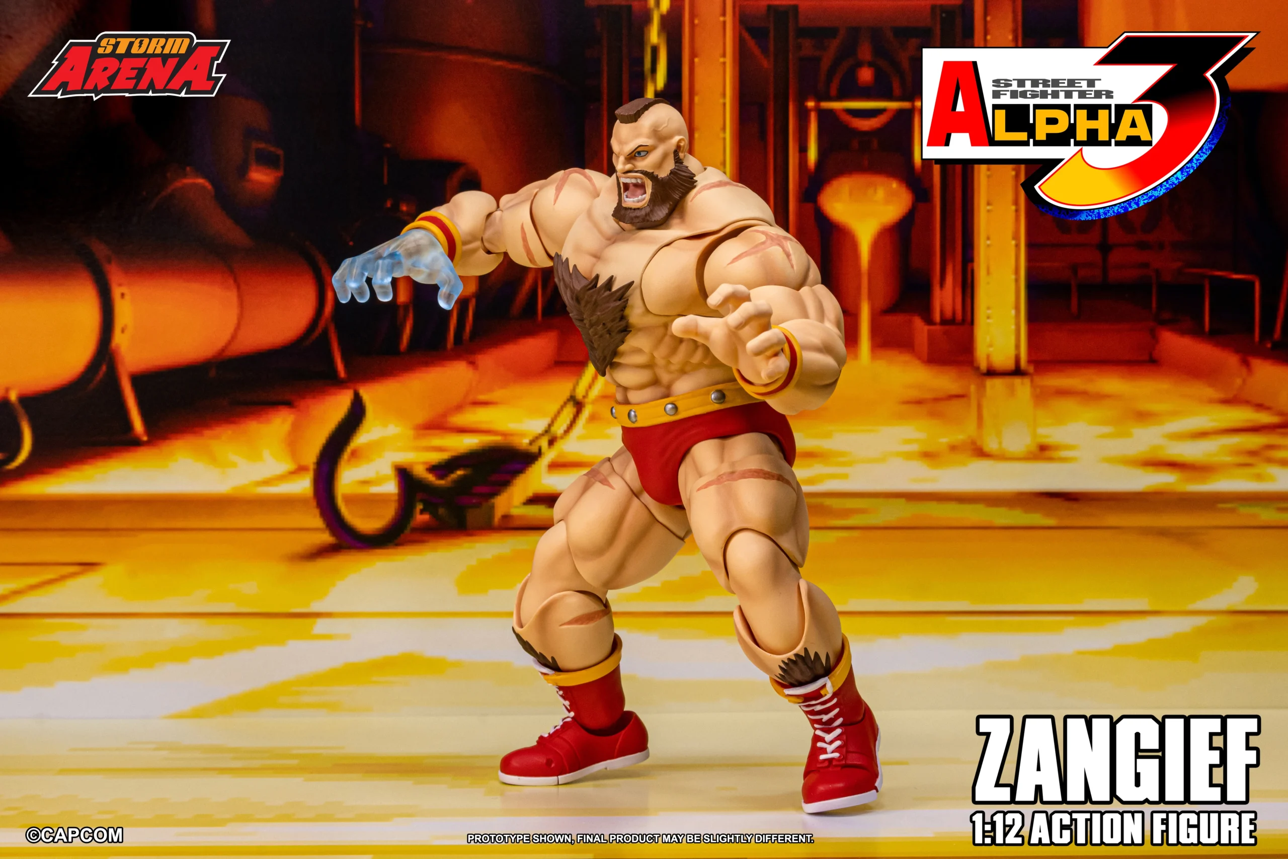 Street Fighter Alpha 3 Storm Arena Zangief 1/12 Scale Action Figure - Image 13