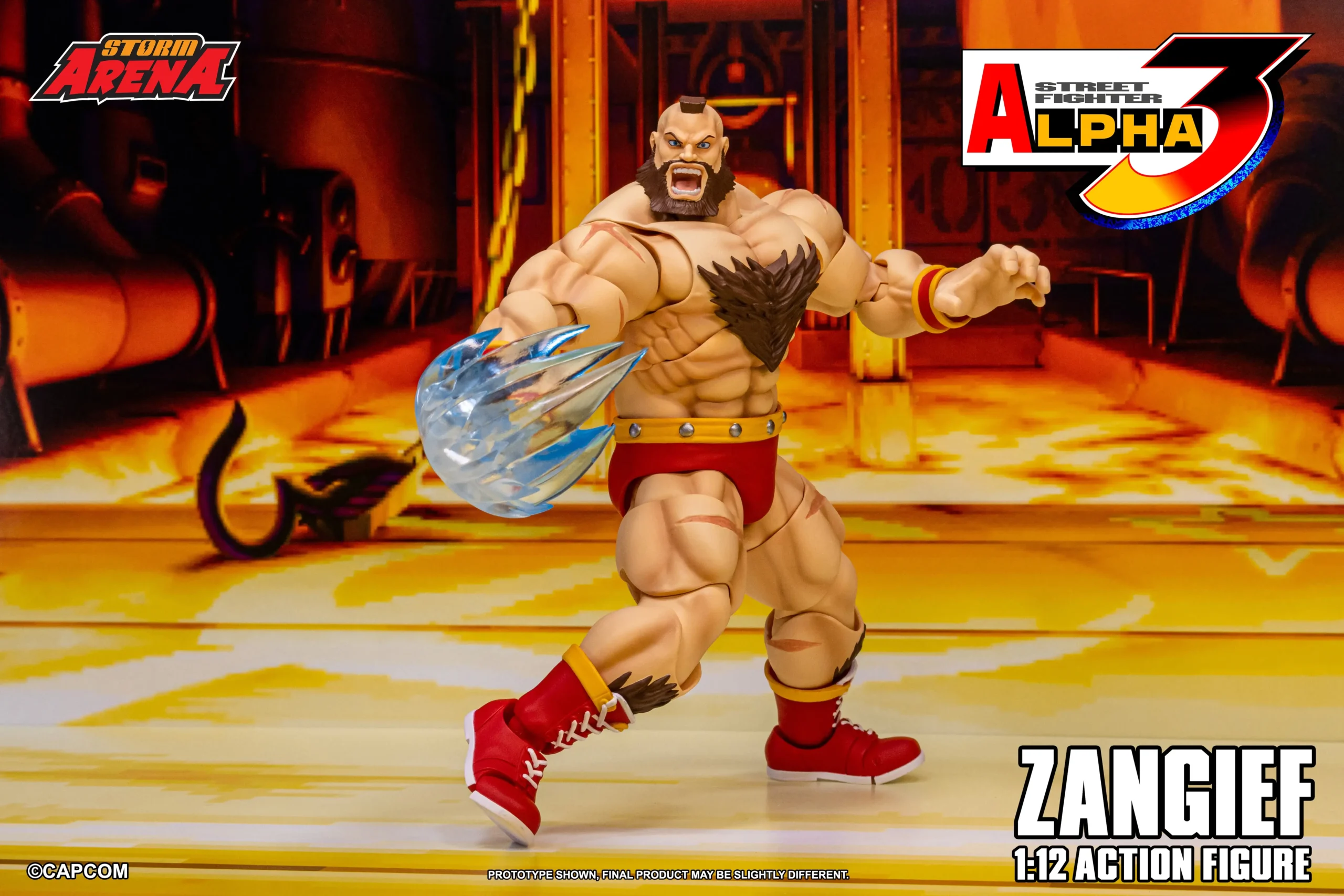 Street Fighter Alpha 3 Storm Arena Zangief 1/12 Scale Action Figure - Image 15