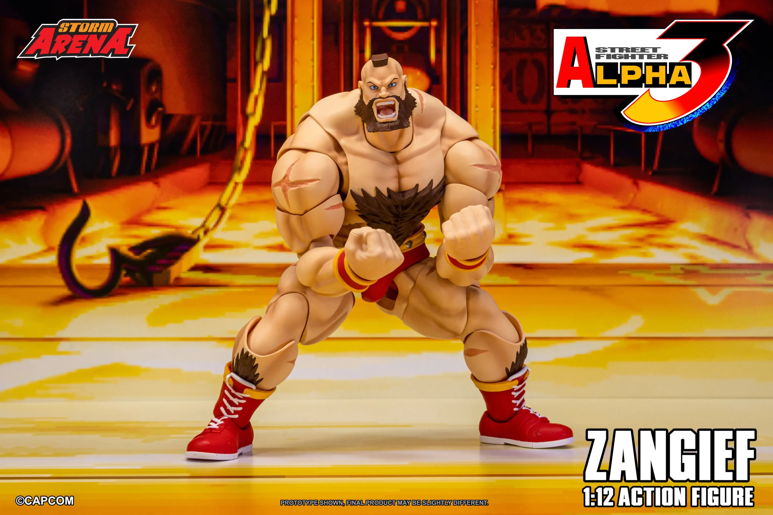 Street Fighter Alpha 3 Storm Arena Zangief 1/12 Scale Action Figure - Image 16