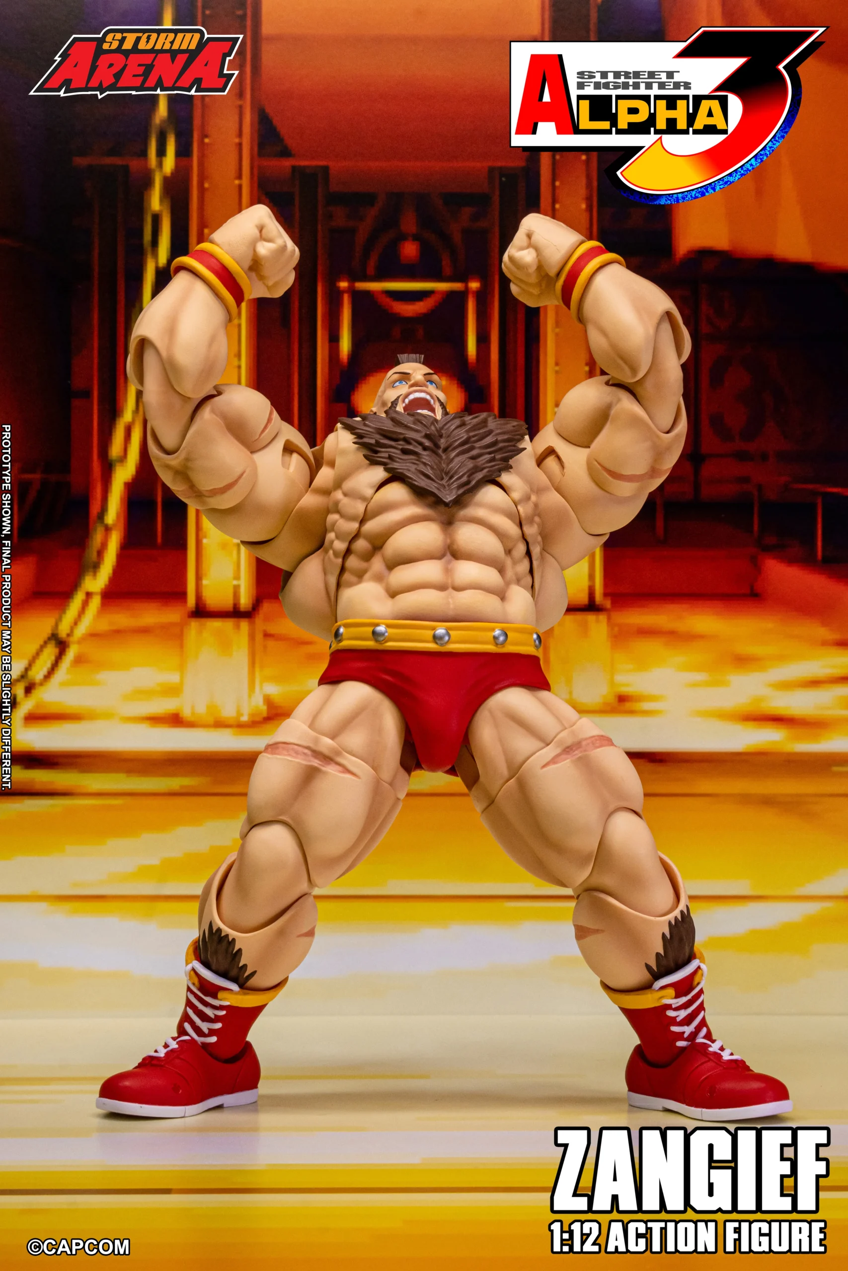 Street Fighter Alpha 3 Storm Arena Zangief 1/12 Scale Action Figure - Image 17
