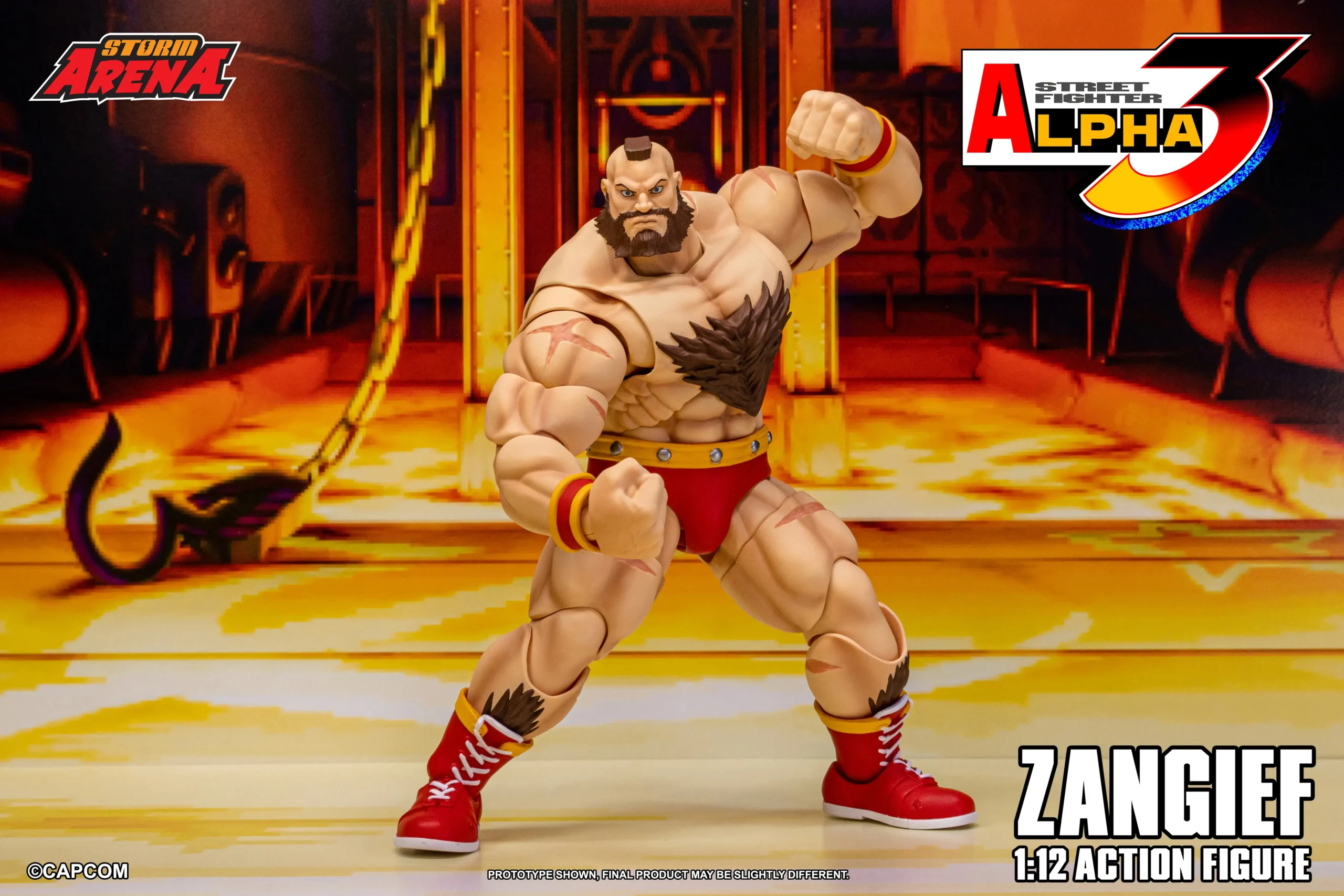 Street Fighter Alpha 3 Storm Arena Zangief 1/12 Scale Action Figure - Image 18
