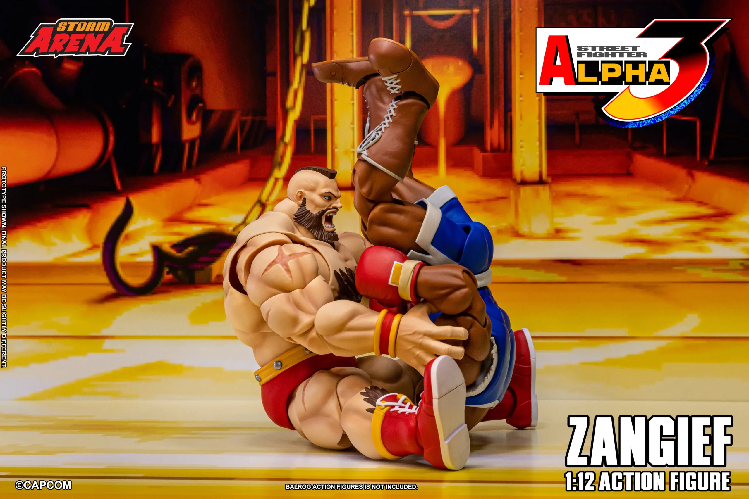 Street Fighter Alpha 3 Storm Arena Zangief 1/12 Scale Action Figure - Image 20
