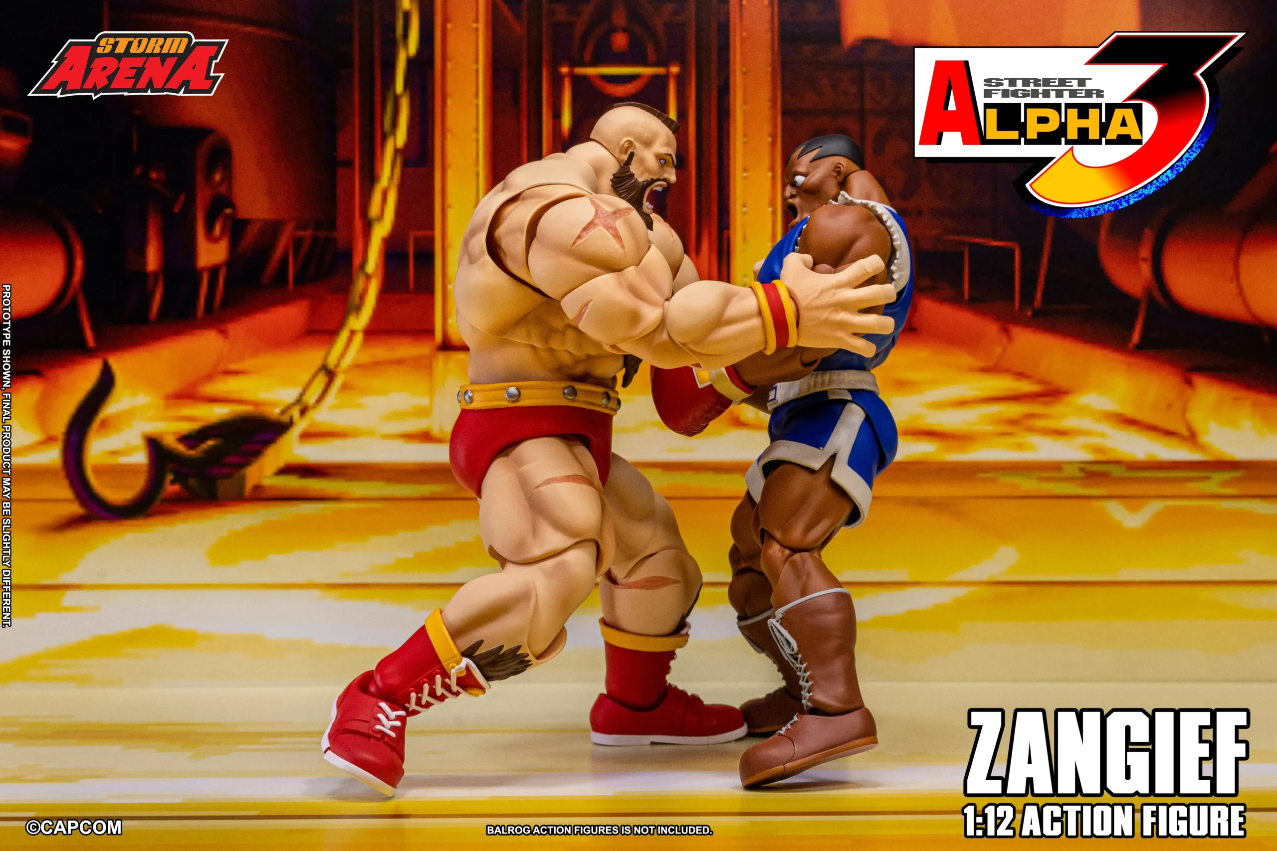 Street Fighter Alpha 3 Storm Arena Zangief 1/12 Scale Action Figure - Image 21