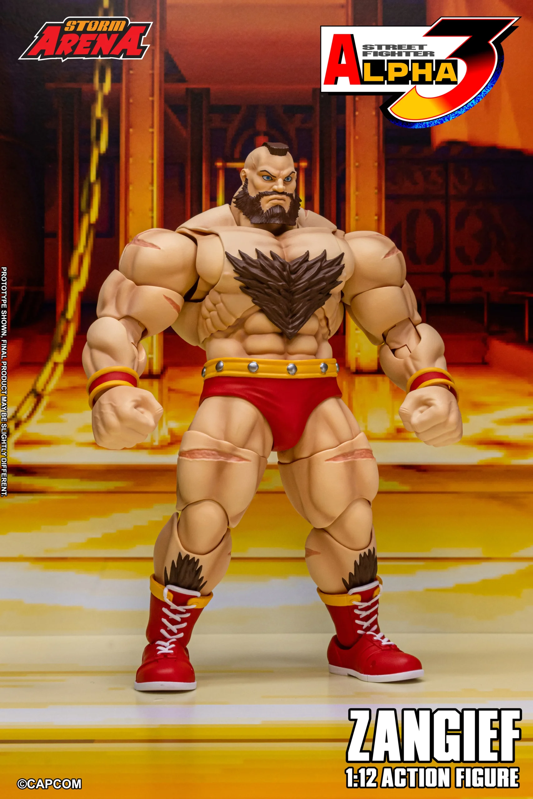 Street Fighter Alpha 3 Storm Arena Zangief 1/12 Scale Action Figure - Image 3