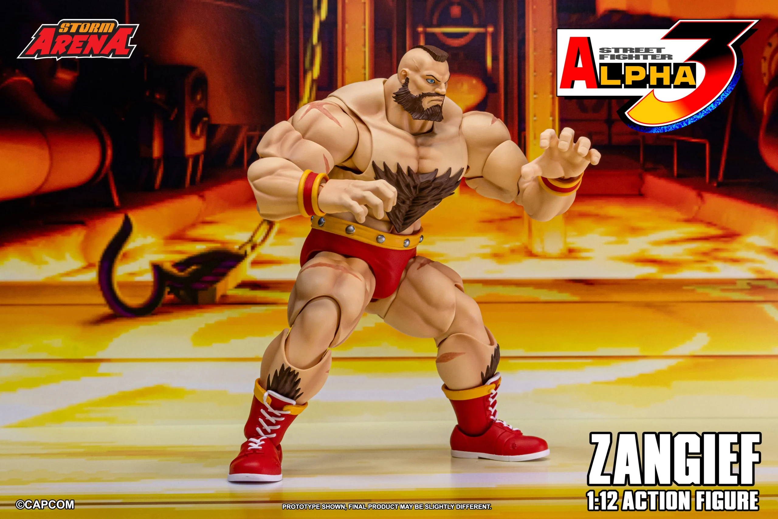 Street Fighter Alpha 3 Storm Arena Zangief 1/12 Scale Action Figure - Image 5