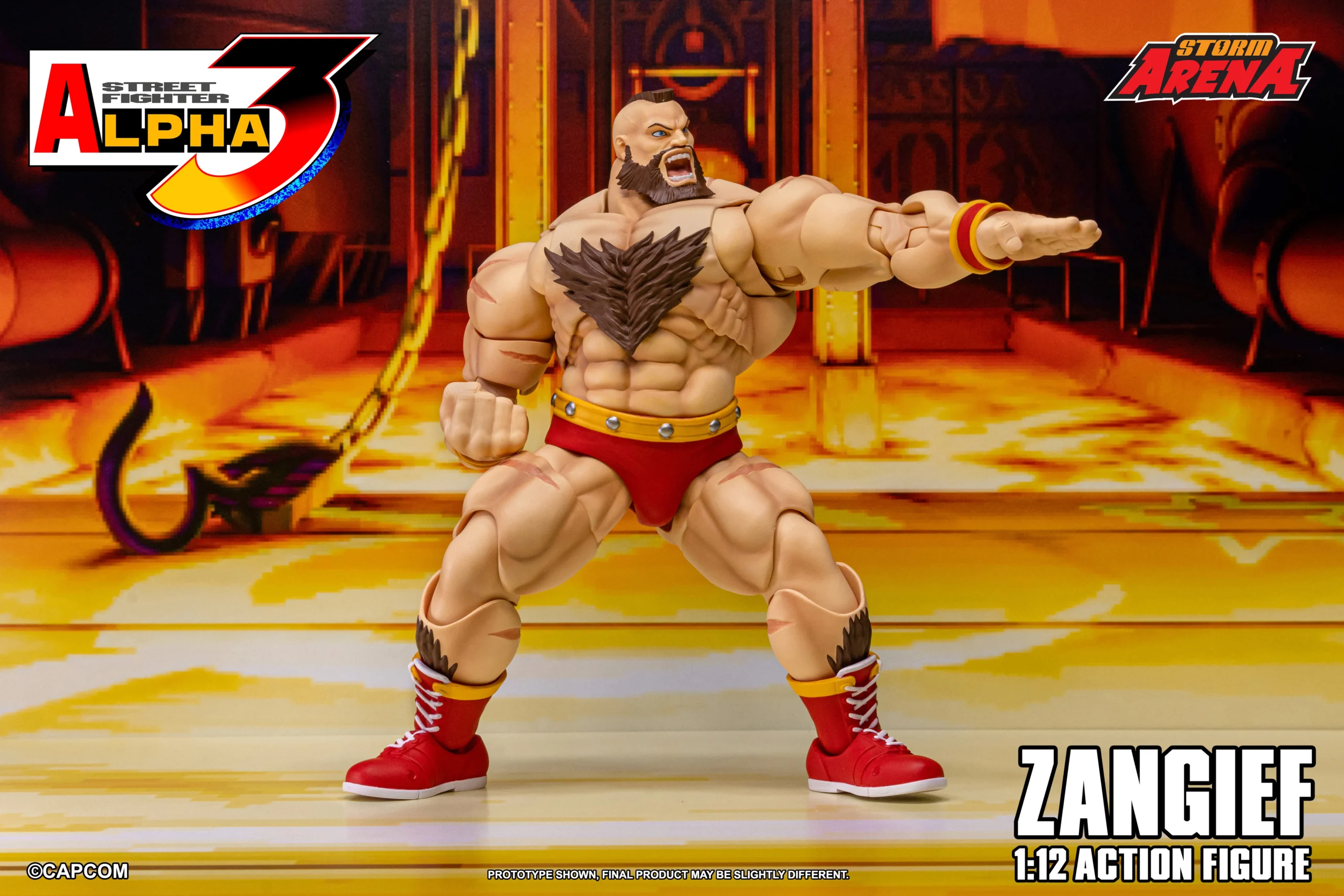 Street Fighter Alpha 3 Storm Arena Zangief 1/12 Scale Action Figure - Image 6