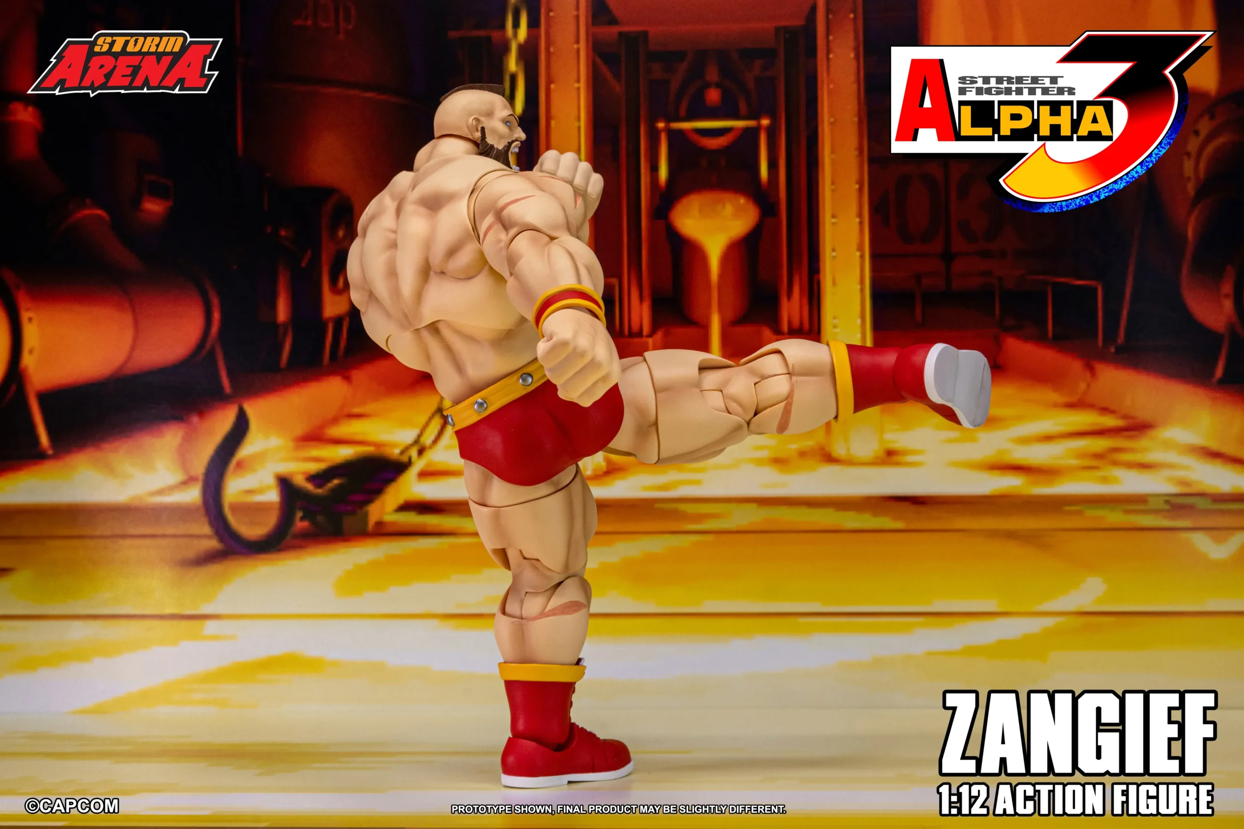 Street Fighter Alpha 3 Storm Arena Zangief 1/12 Scale Action Figure - Image 7
