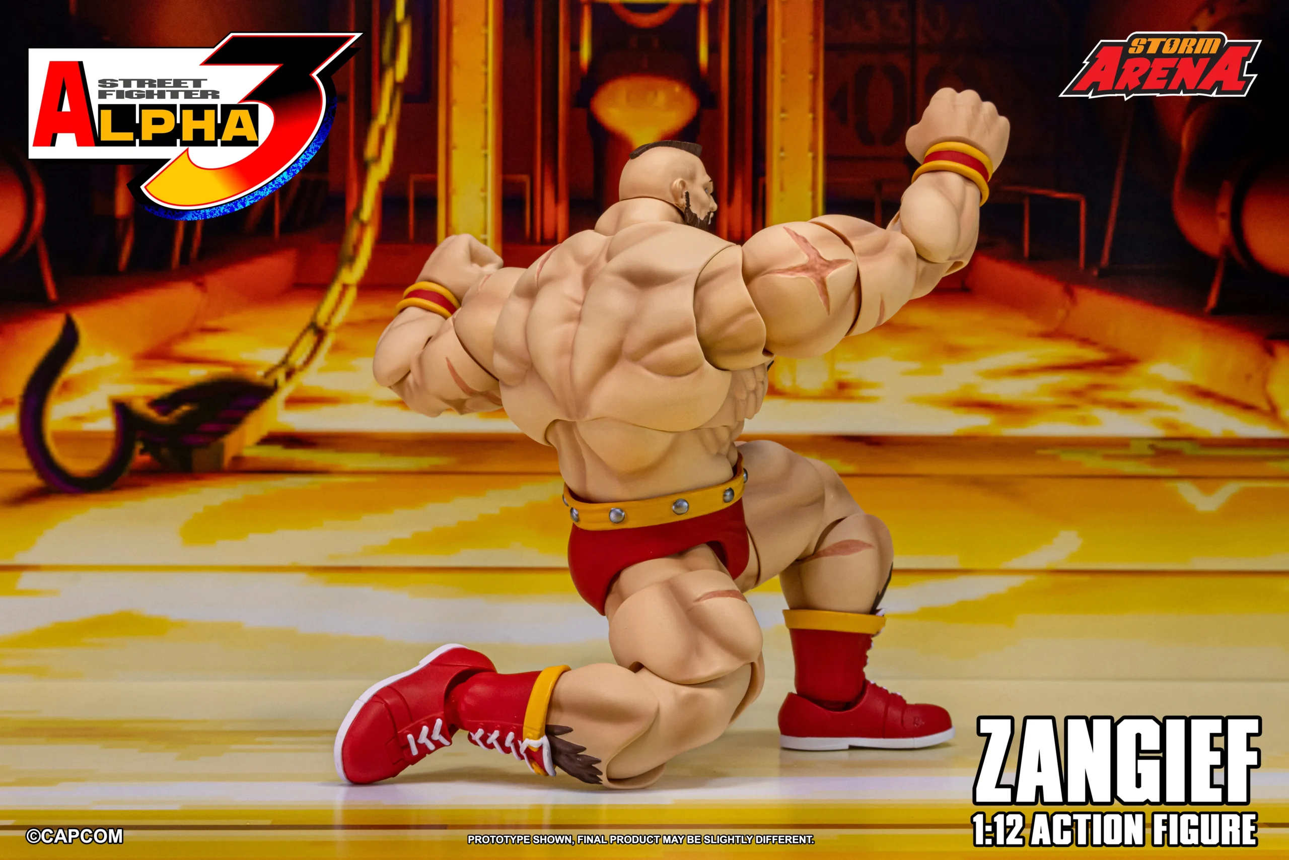 Street Fighter Alpha 3 Storm Arena Zangief 1/12 Scale Action Figure - Image 8