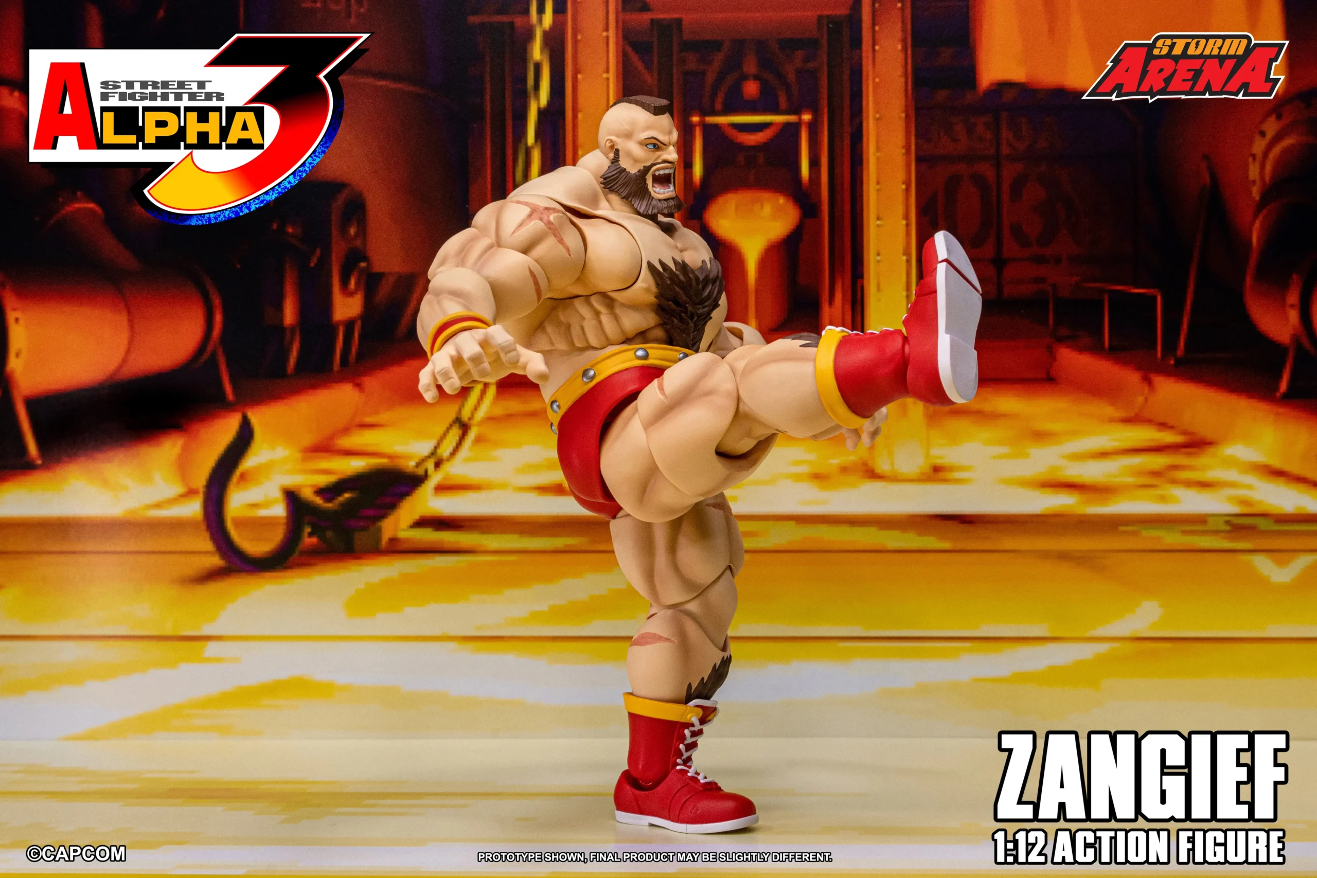 Street Fighter Alpha 3 Storm Arena Zangief 1/12 Scale Action Figure - Image 9