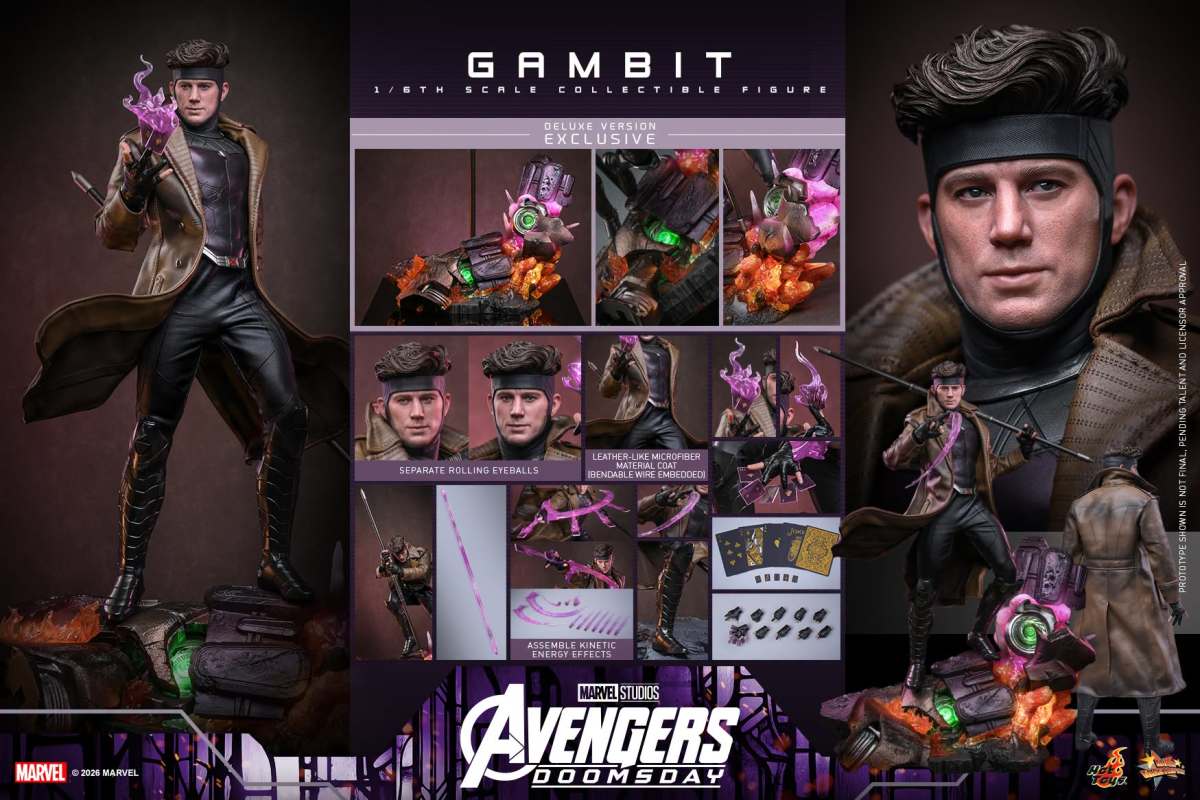 Avengers: Doomsday MMS911 Gambit (Deluxe Ver.) 1/6th Scale Collectible Figure - Image 23