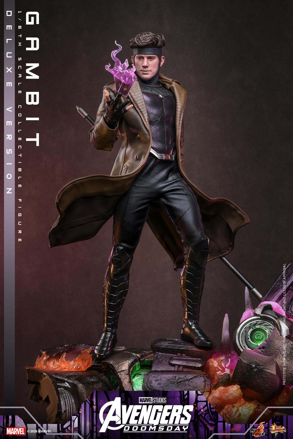Avengers: Doomsday MMS911 Gambit (Deluxe Ver.) 1/6th Scale Collectible Figure - Image 3