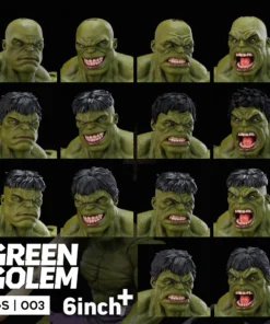 Alternative view of 6 Inch+ Green Golem 1/12 Scale Action Figure (GS003)