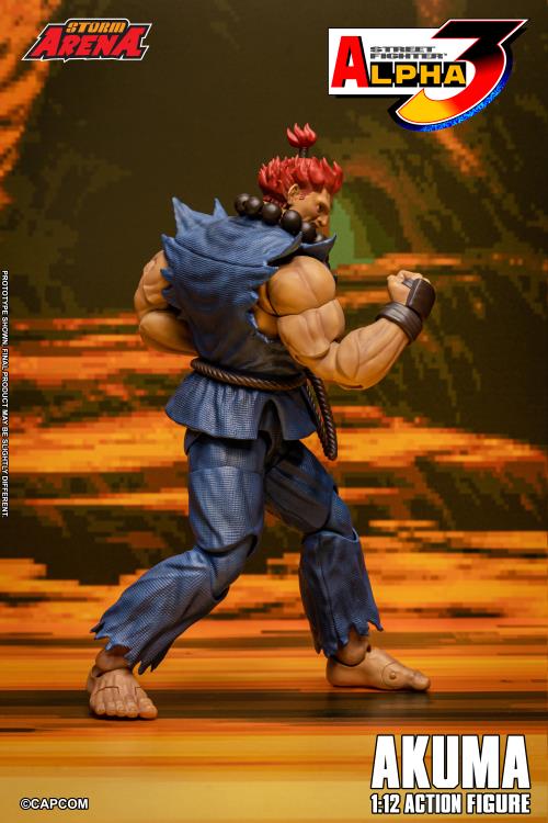 Street Fighter Alpha 3 Storm Arena Akuma 1/12 Scale Action Figure - Image 12