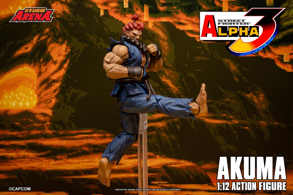 Street Fighter Alpha 3 Storm Arena Akuma 1/12 Scale Action Figure - Image 14