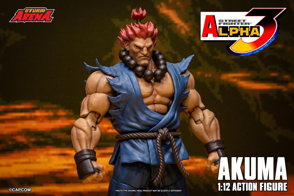Street Fighter Alpha 3 Storm Arena Akuma 1/12 Scale Action Figure - Image 15