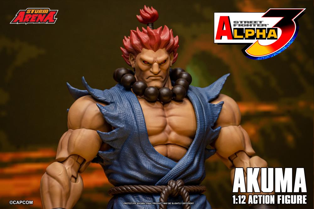 Street Fighter Alpha 3 Storm Arena Akuma 1/12 Scale Action Figure - Image 16