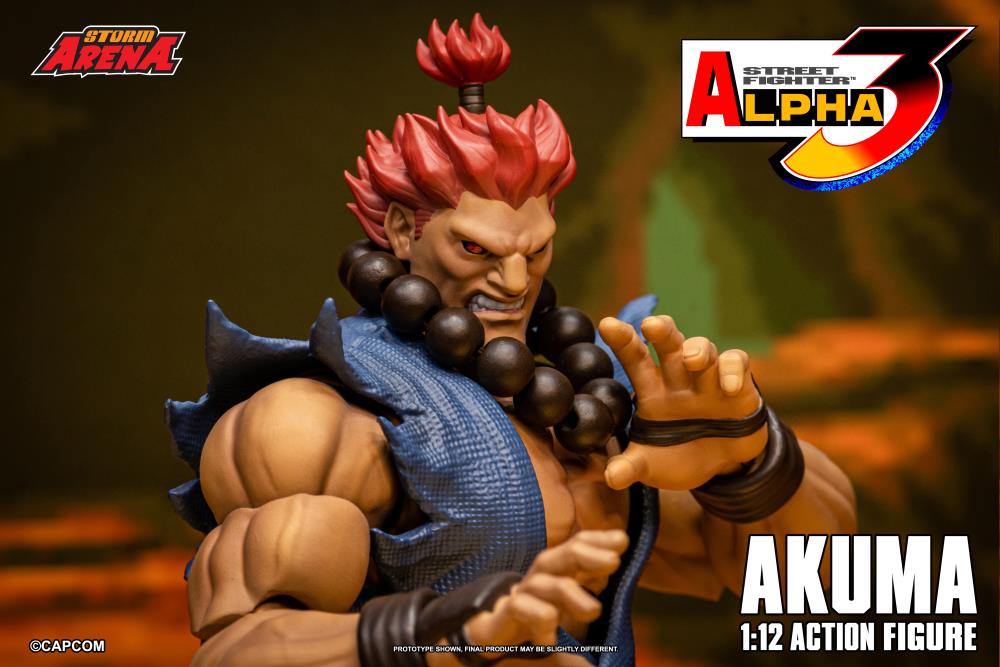 Street Fighter Alpha 3 Storm Arena Akuma 1/12 Scale Action Figure - Image 18