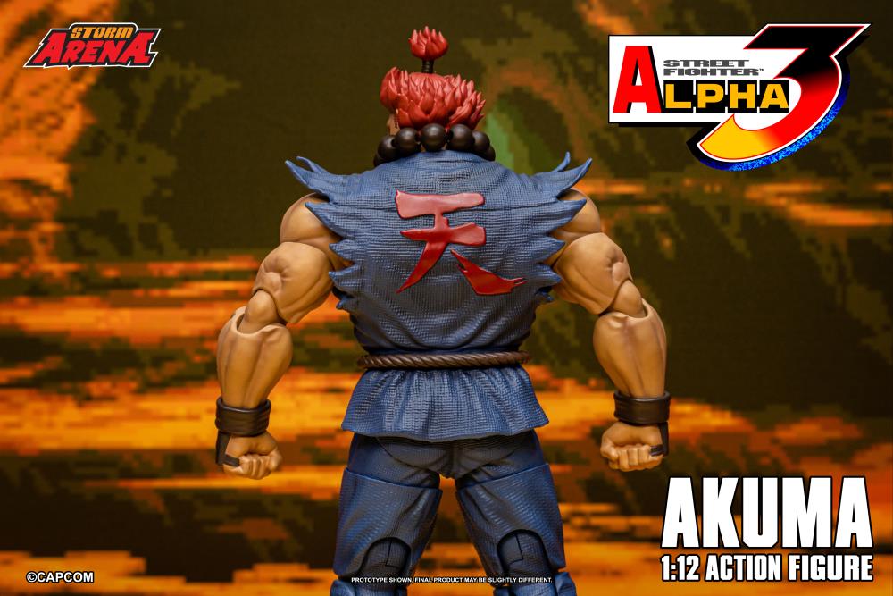 Street Fighter Alpha 3 Storm Arena Akuma 1/12 Scale Action Figure - Image 19