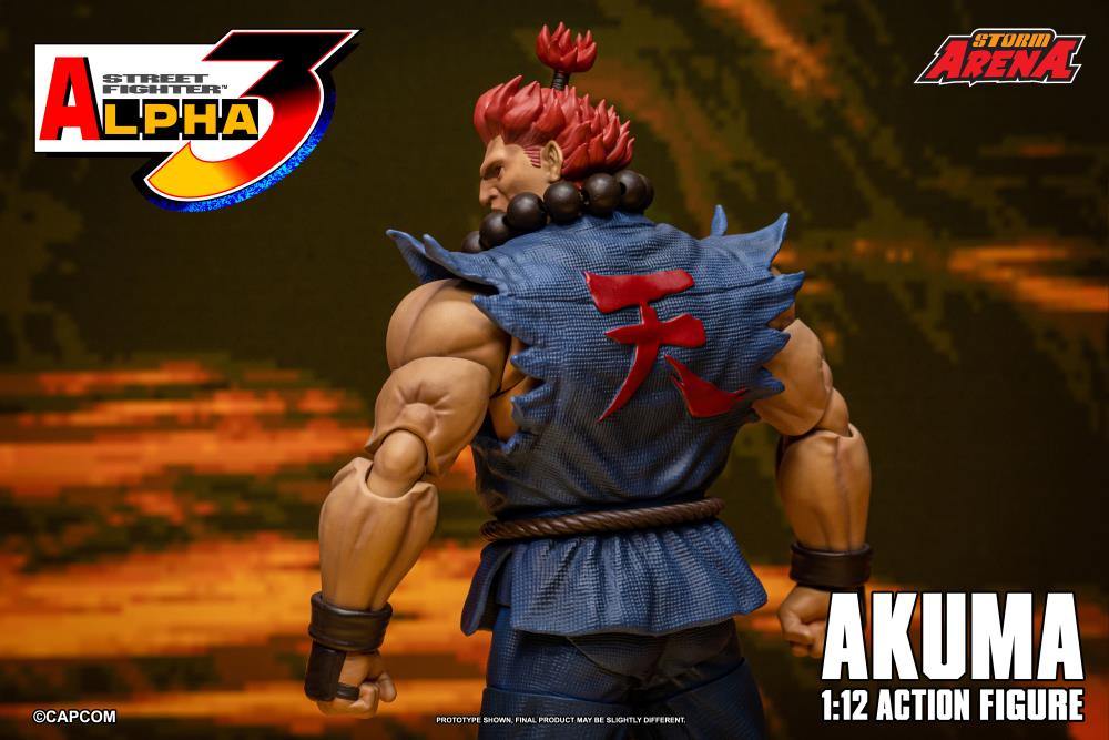 Street Fighter Alpha 3 Storm Arena Akuma 1/12 Scale Action Figure - Image 21