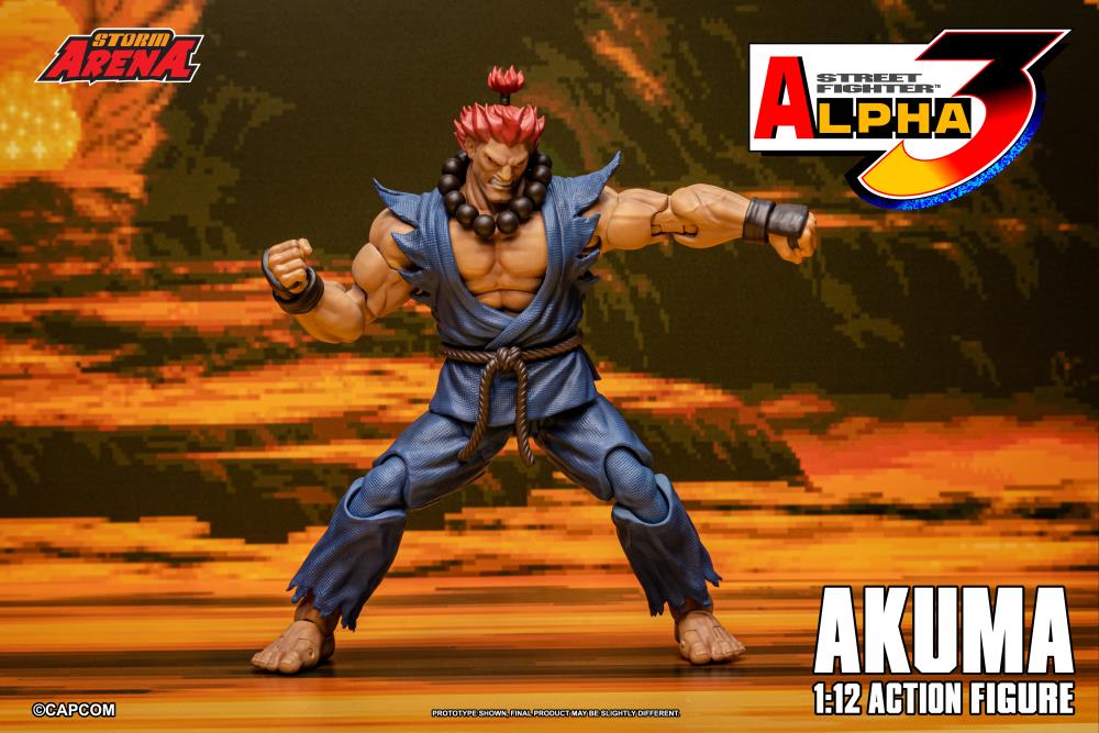 Street Fighter Alpha 3 Storm Arena Akuma 1/12 Scale Action Figure - Image 7