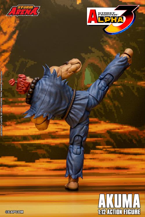Street Fighter Alpha 3 Storm Arena Akuma 1/12 Scale Action Figure - Image 8