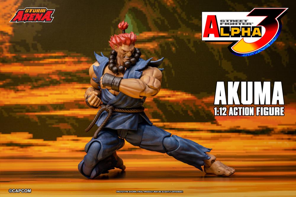 Street Fighter Alpha 3 Storm Arena Akuma 1/12 Scale Action Figure - Image 9