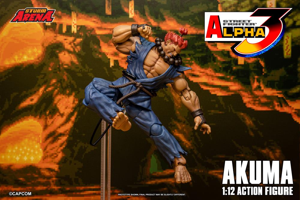 Street Fighter Alpha 3 Storm Arena Akuma 1/12 Scale Action Figure - Image 10
