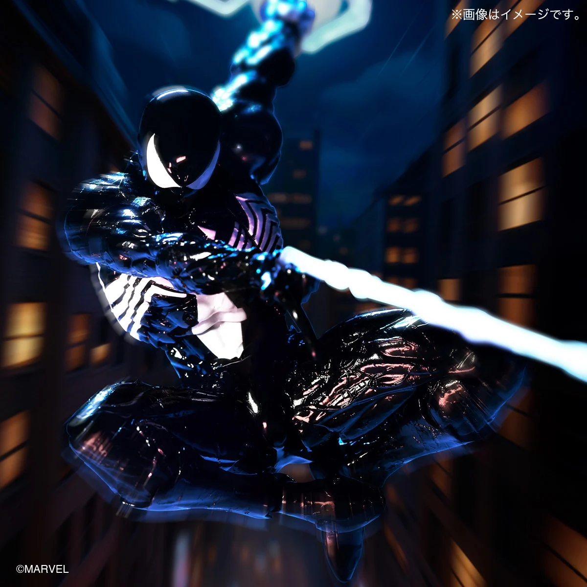 Amazing Yamaguchi Revoltech NR147 Symbiote Suit Spider-Man Action Figure (Reissue) - Image 15