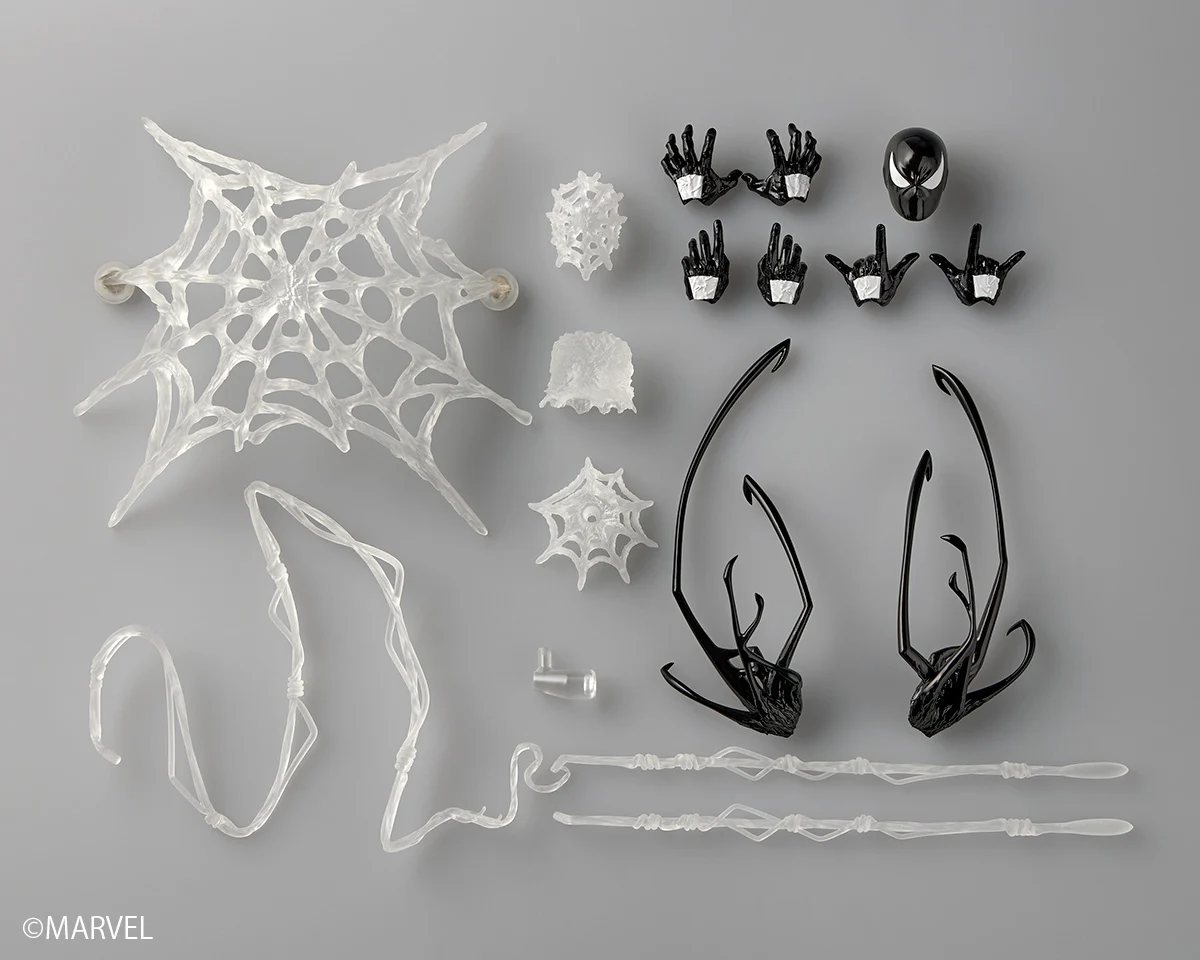 Amazing Yamaguchi Revoltech NR147 Symbiote Suit Spider-Man Action Figure (Reissue) - Image 11