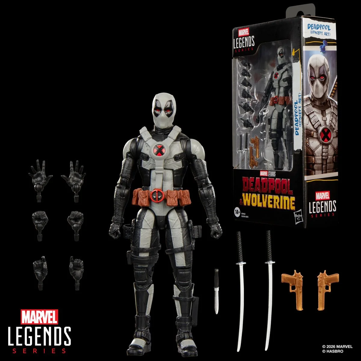 Deadpool & Wolverine Marvel Legends Deadpool (Concept Art) Action Figure - Image 7