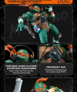 Teenage Mutant Ninja Turtles HB0105 HEFIG Michelangelo (Deluxe Edition) Action Figure (With Bonus) - Image 23