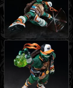 Teenage Mutant Ninja Turtles HB0105 HEFIG Michelangelo (Deluxe Edition) Action Figure (With Bonus) - Image 28