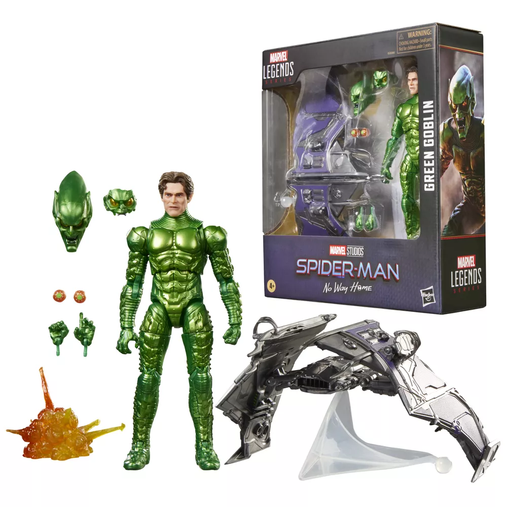 Spider-Man: No Way Home Marvel Legends Green Goblin Action Figure and Glider Set
