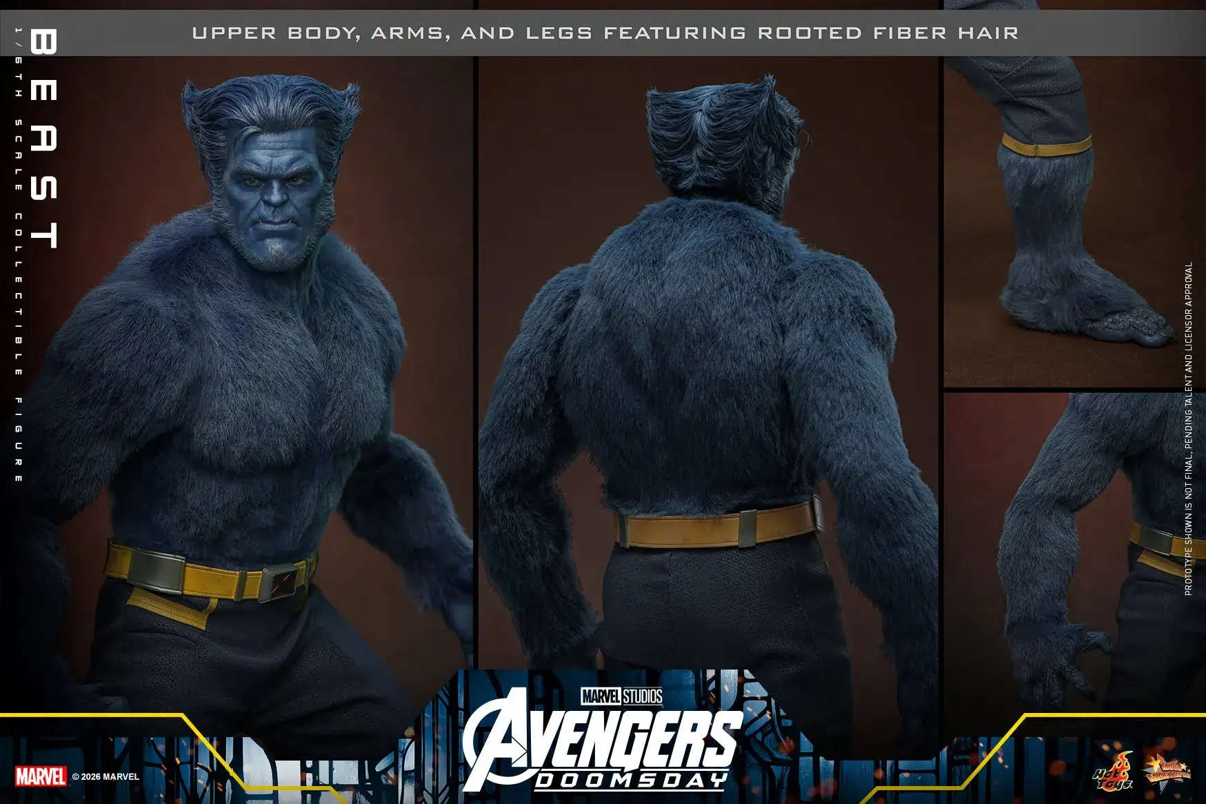 Avengers: Doomsday MMS921 Beast (Deluxe Ver.) 1/6th Scale Collectible Figure - Image 22