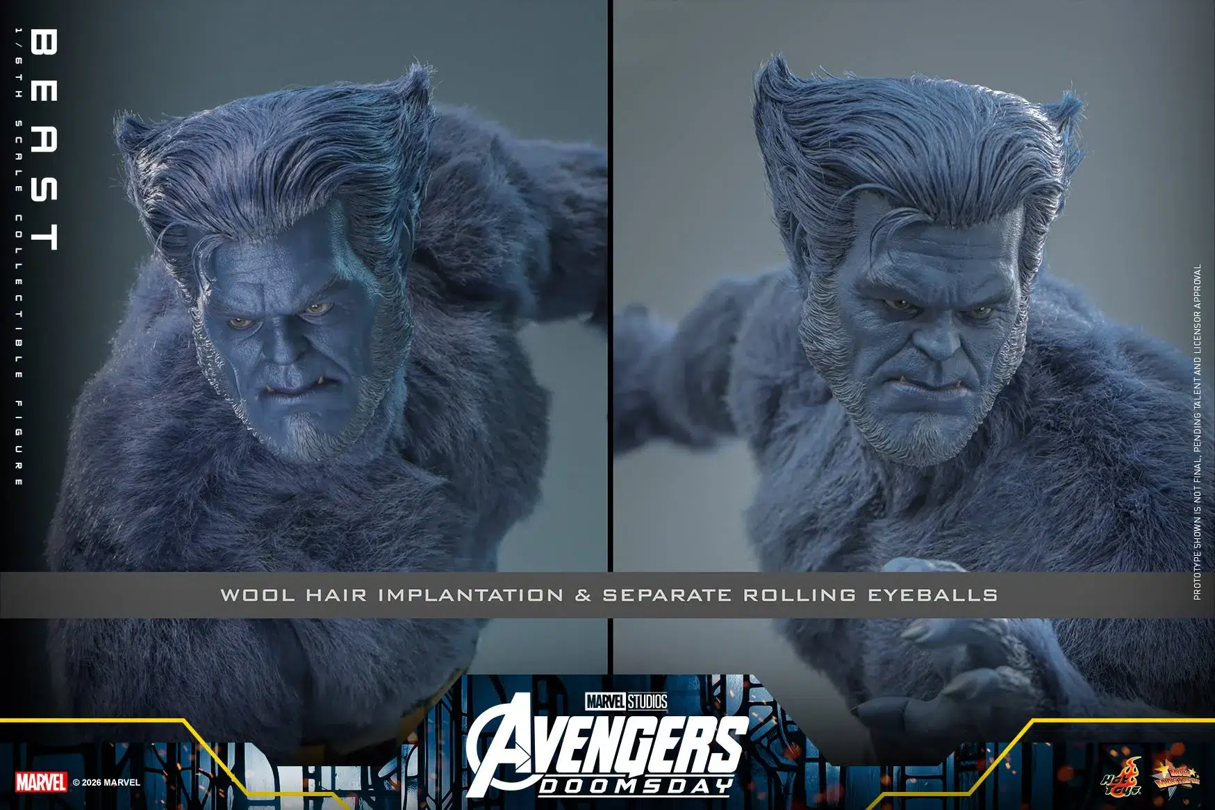 Avengers: Doomsday MMS921 Beast (Deluxe Ver.) 1/6th Scale Collectible Figure - Image 21